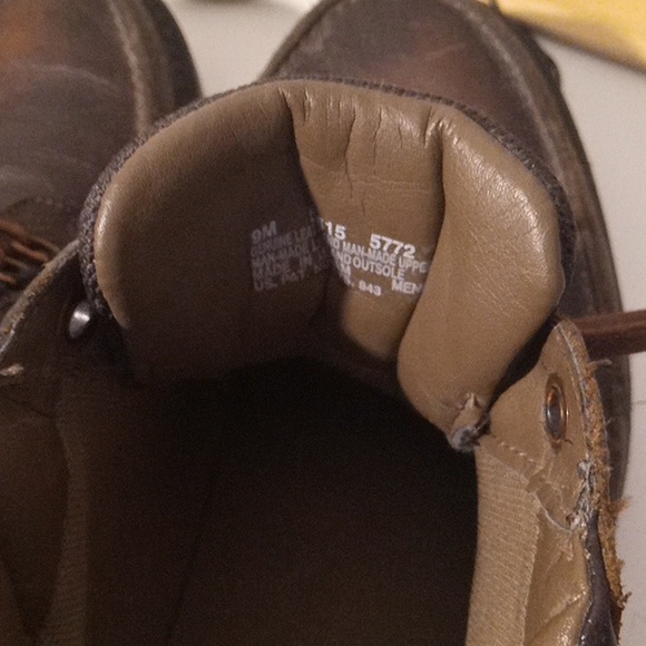 Timberland  dark brown hiker Leather Boots Men's Size 9 Brown 565-155772 - Picture 8 of 10